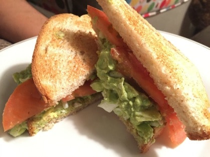 The Dish: Avocado egg salad sandwich