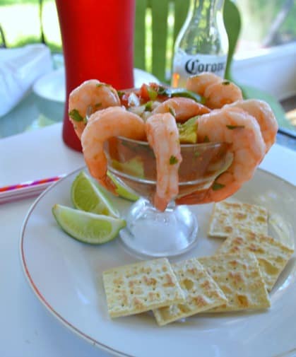 Tejano style shrimp cocktail