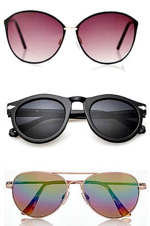Six Trendy Sunglasses Under $30