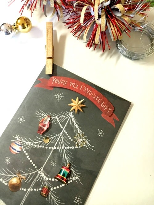 DIY Hallmark Holiday Card & Ornament Holder 