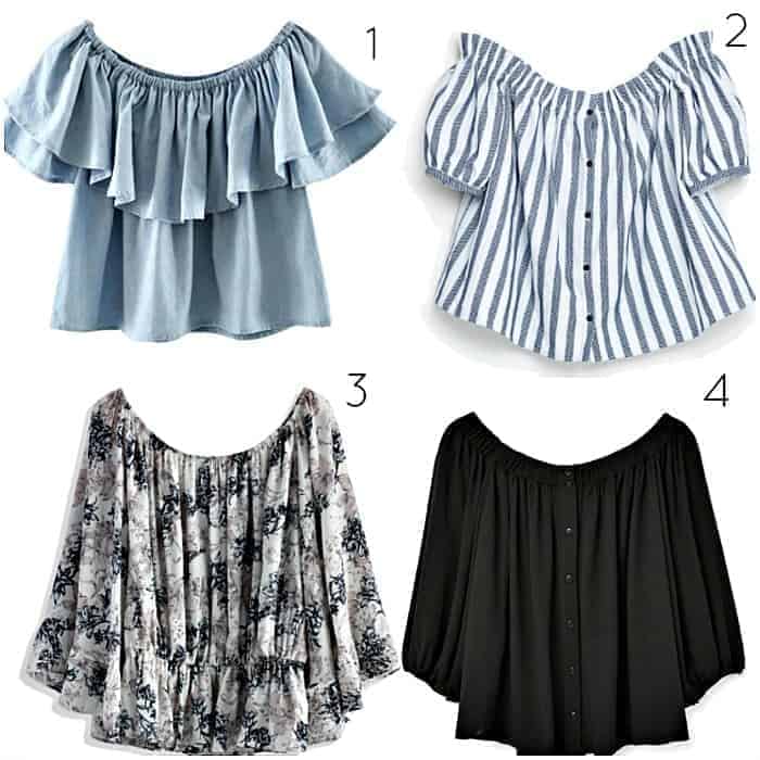 Three Ways To Style A Off-The-Shoulder Top 