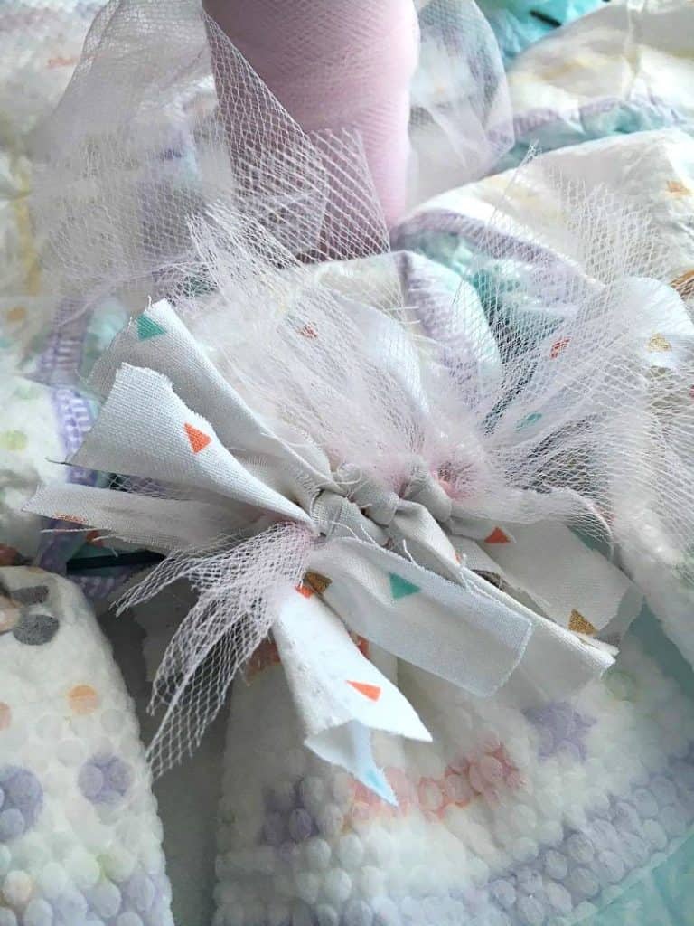 DIY Diaper Wreath