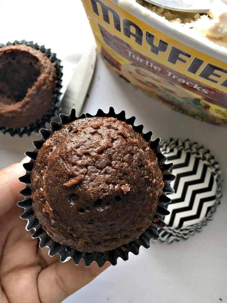 Ice Cream Filled Cupcakes