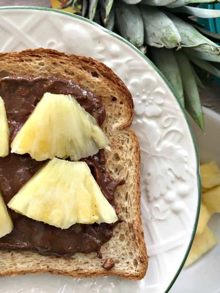 Chocolate Coconut & Pineapple Toast