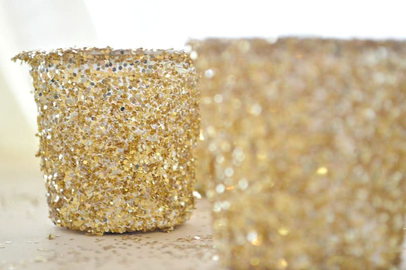 DIY Glitter K-Cup Lights