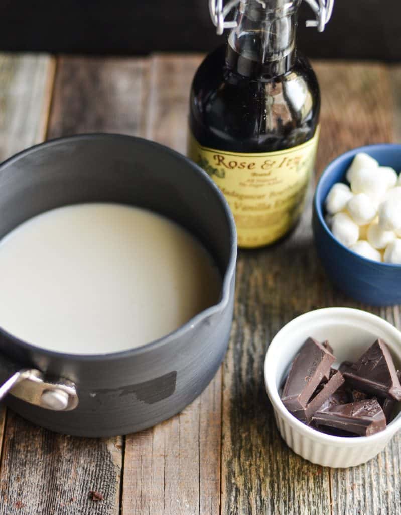 Homemade Bourbon Spiked Hot Chocolate