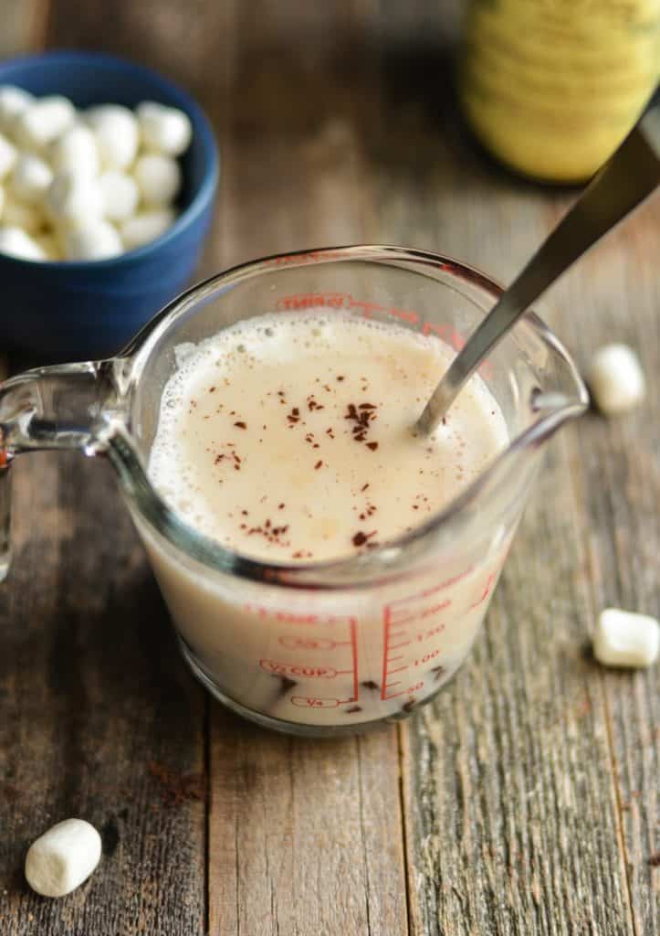 Homemade Bourbon Spiked Hot Chocolate