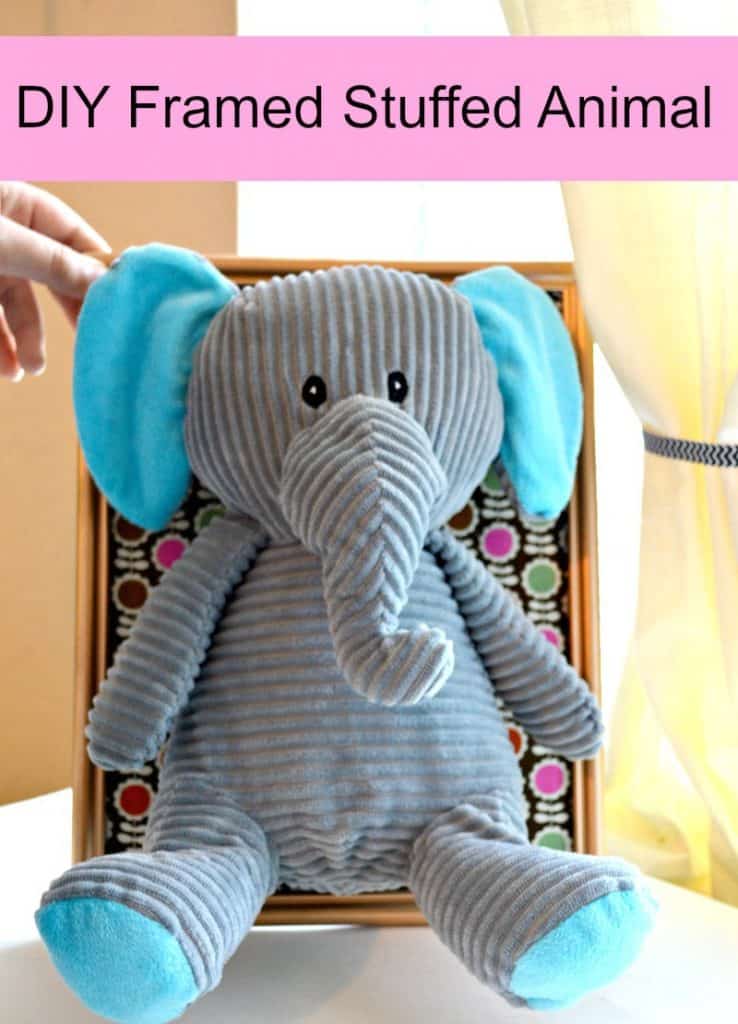 DIY Framed Stuffed Animal