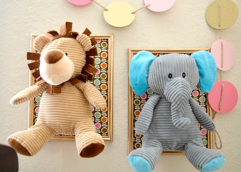 DIY Framed Stuffed Animal