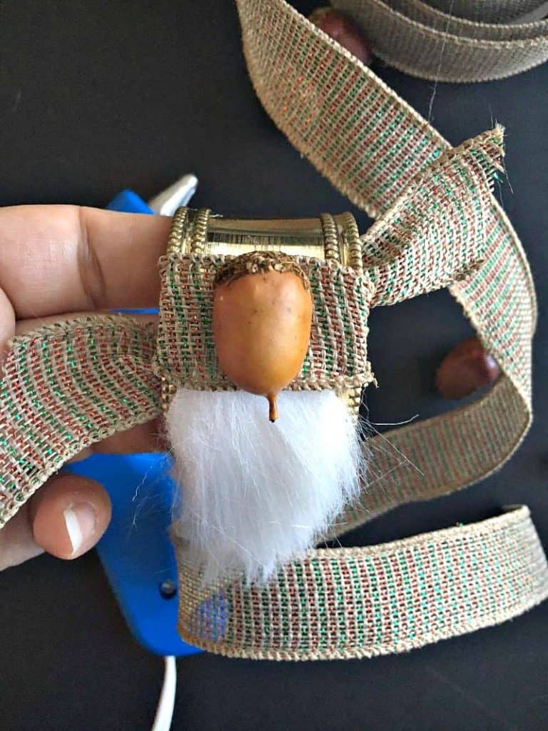 DIY Faux Fur Acorn Napkin Rings