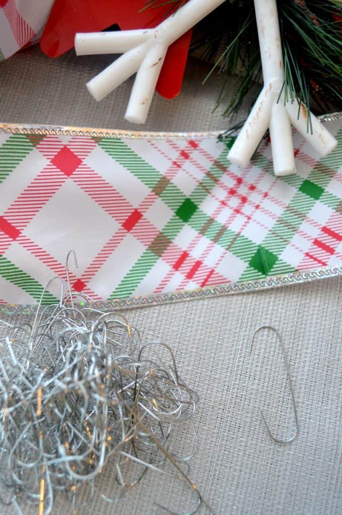 DIY Christmas Ornament Shower Curtain