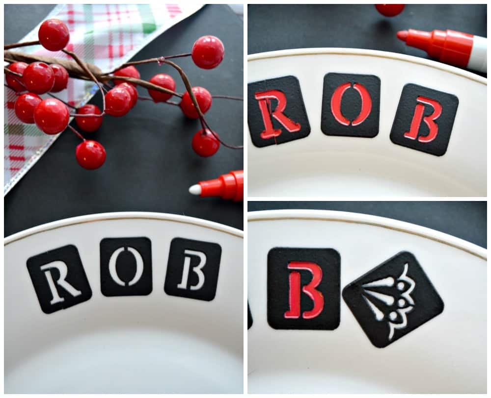 DIY Personalized Dinner Plate 