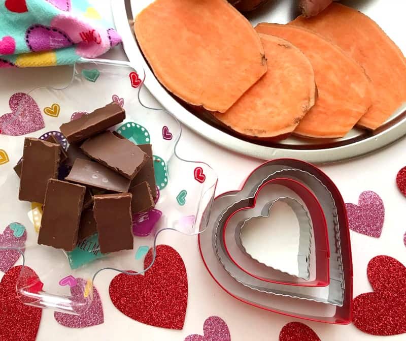 Chocolate Sweet Potato Hearts