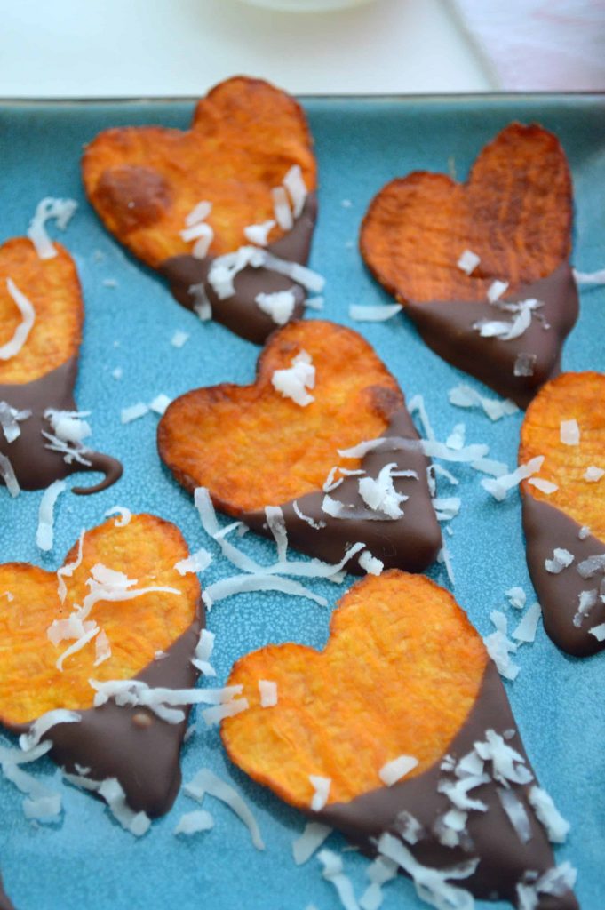 Chocolate Sweet Potato Hearts