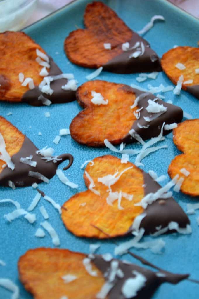 Chocolate Sweet Potato Hearts