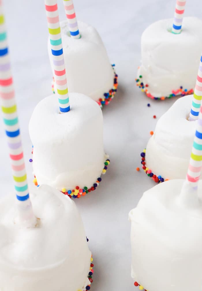 Sprinkle Marshmallow Pops - Stylish Cravings Easy To Make Recipes