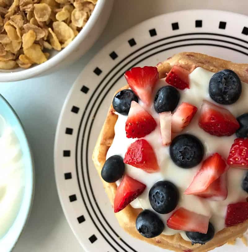 Breakfast Waffle Cake