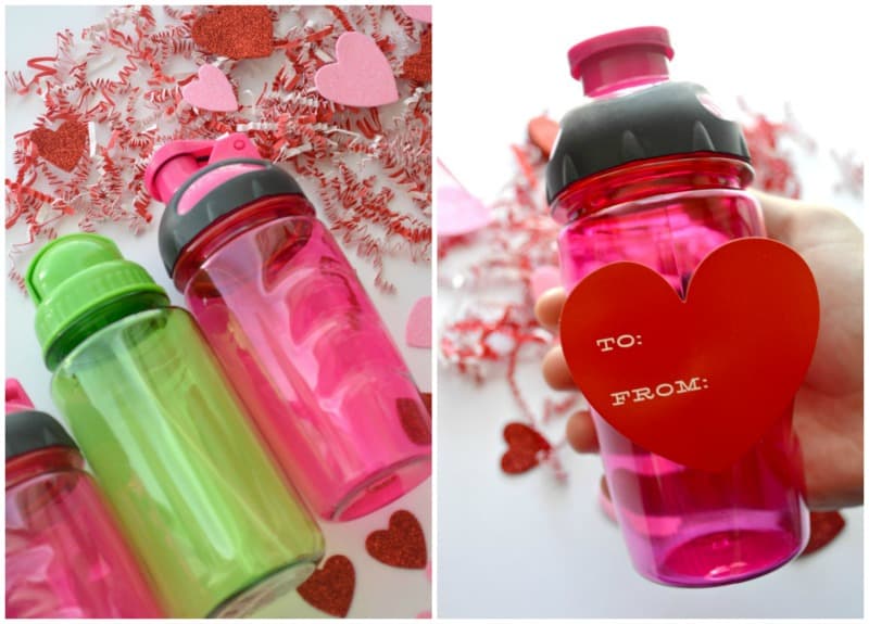 DIY Valentine's Day Water Bottles