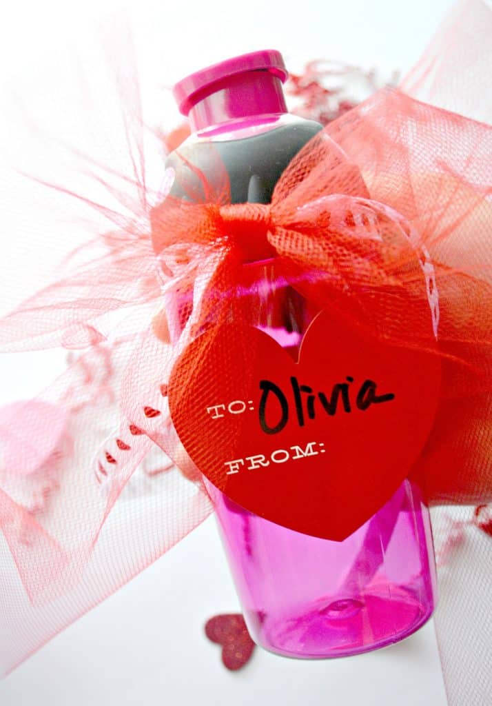 DIY Valentine's Day Water Bottles