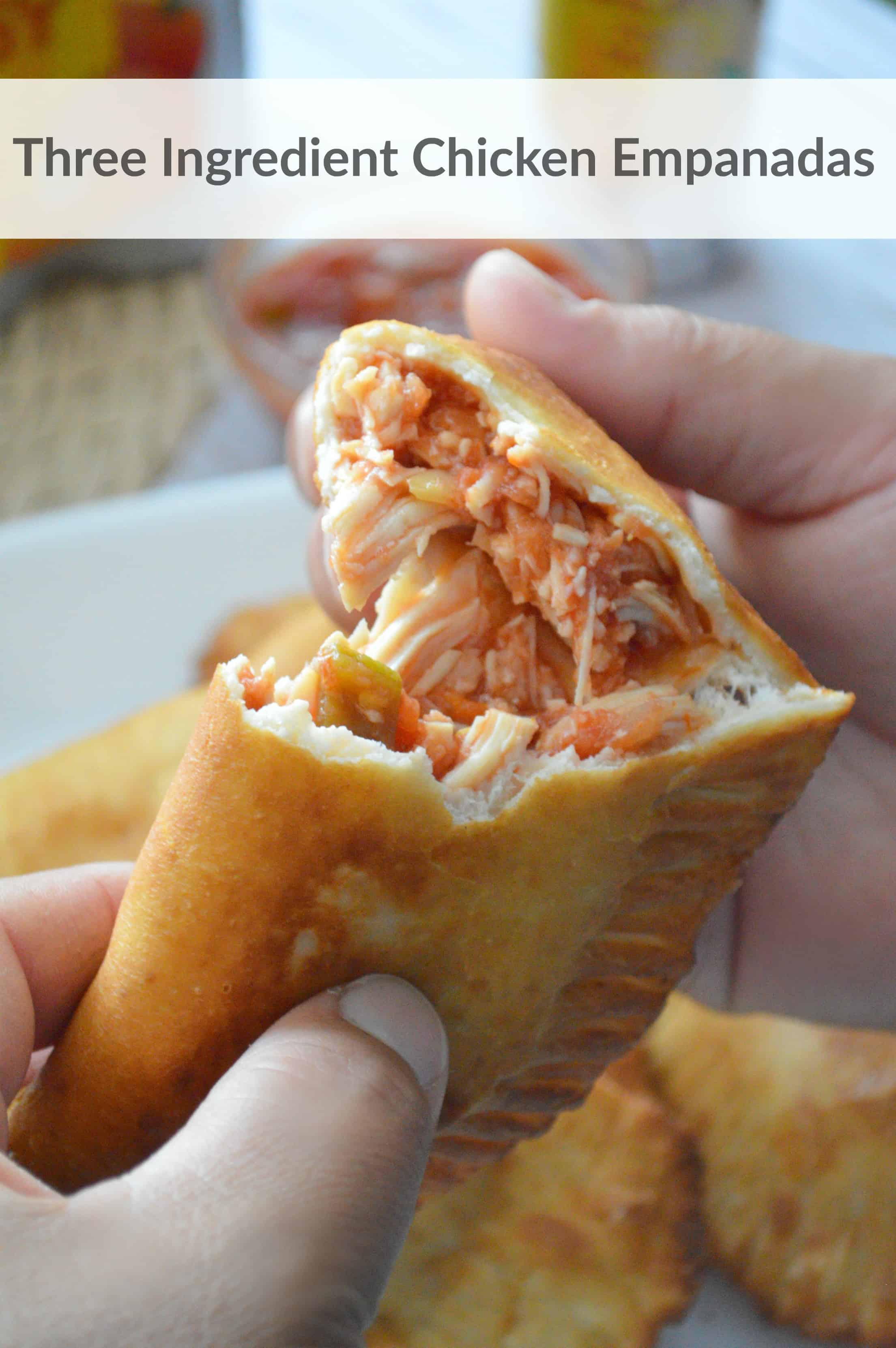 Three Ingredient Chicken Empanadas