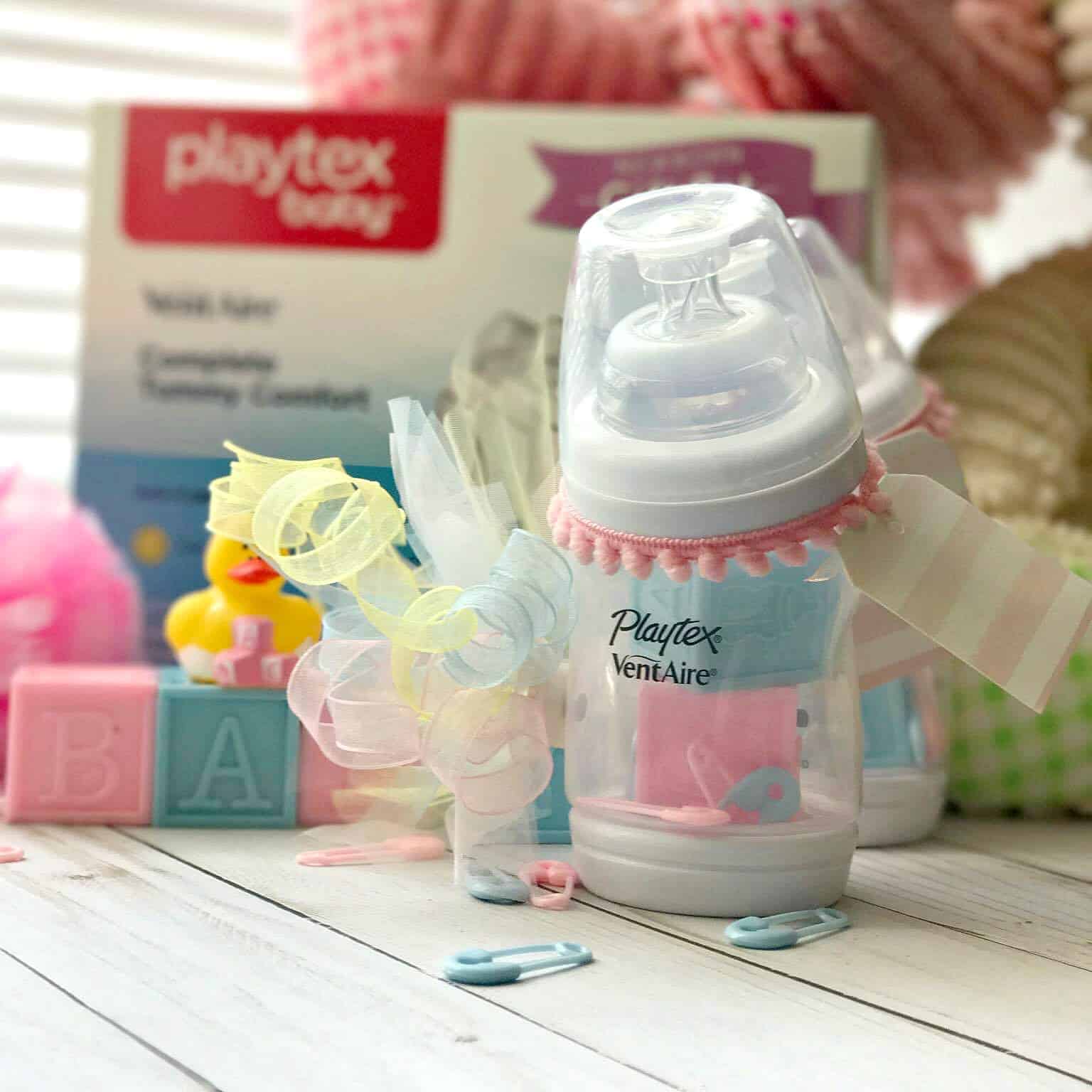 DIY Baby Bottle Place Card Holders