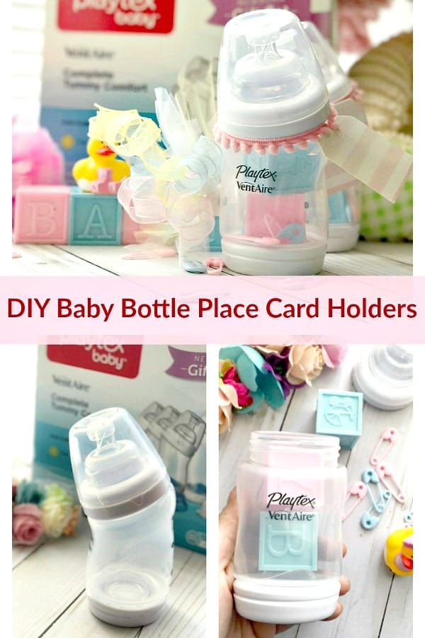 DIY Baby Bottle Place Card Holders