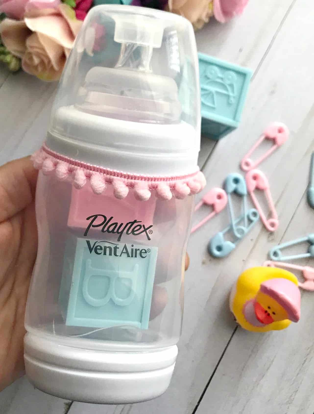 DIY Baby Bottle Place Card Holders