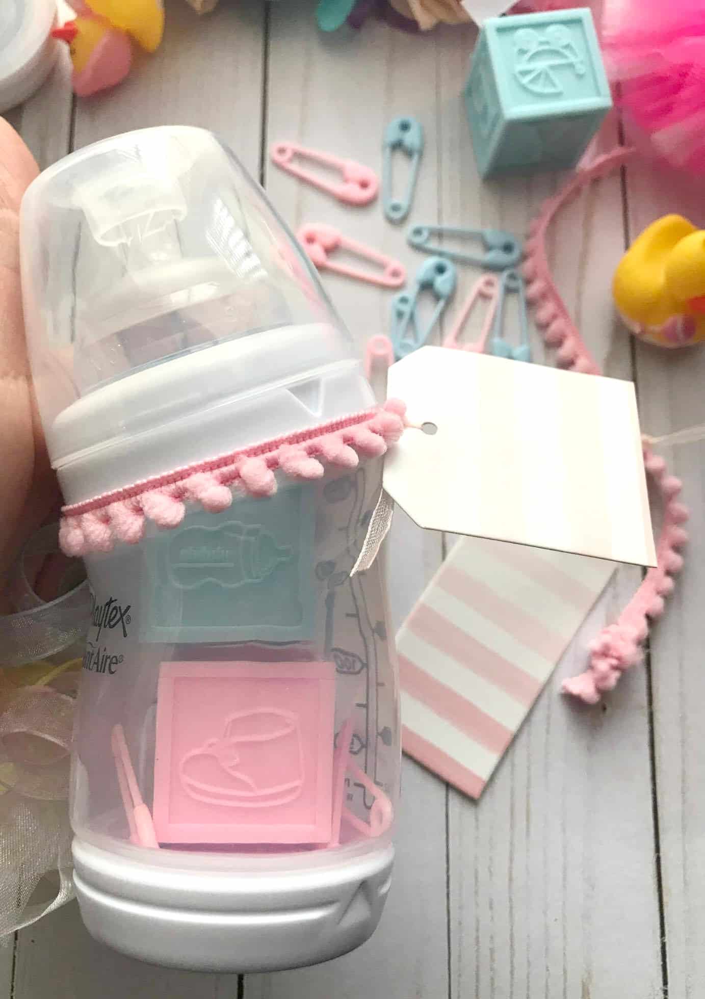 DIY Baby Bottle Place Card Holders