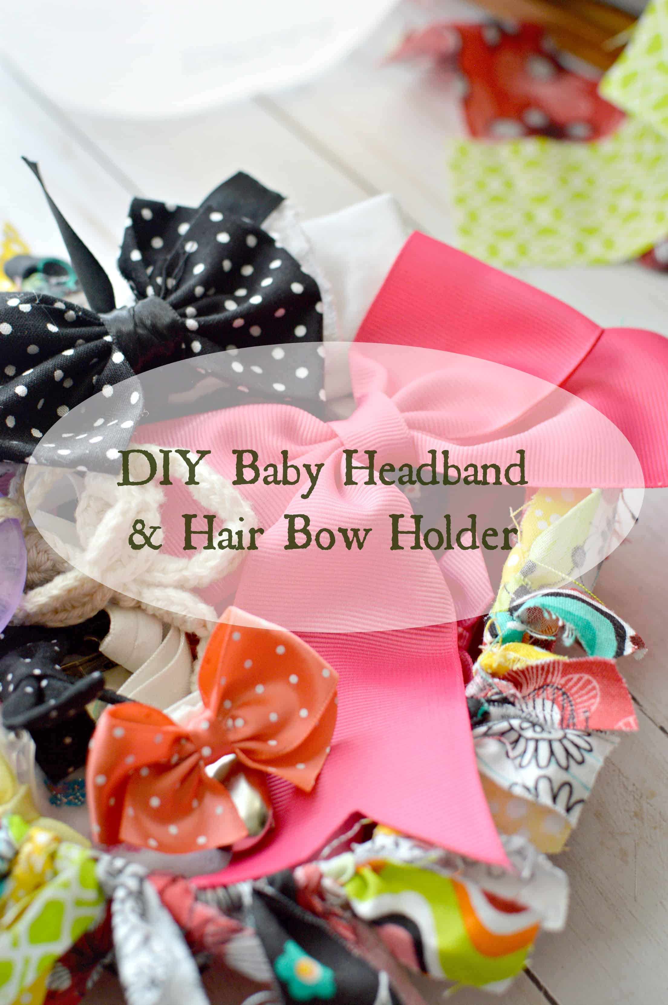 Baby headband and bow hot sale holder