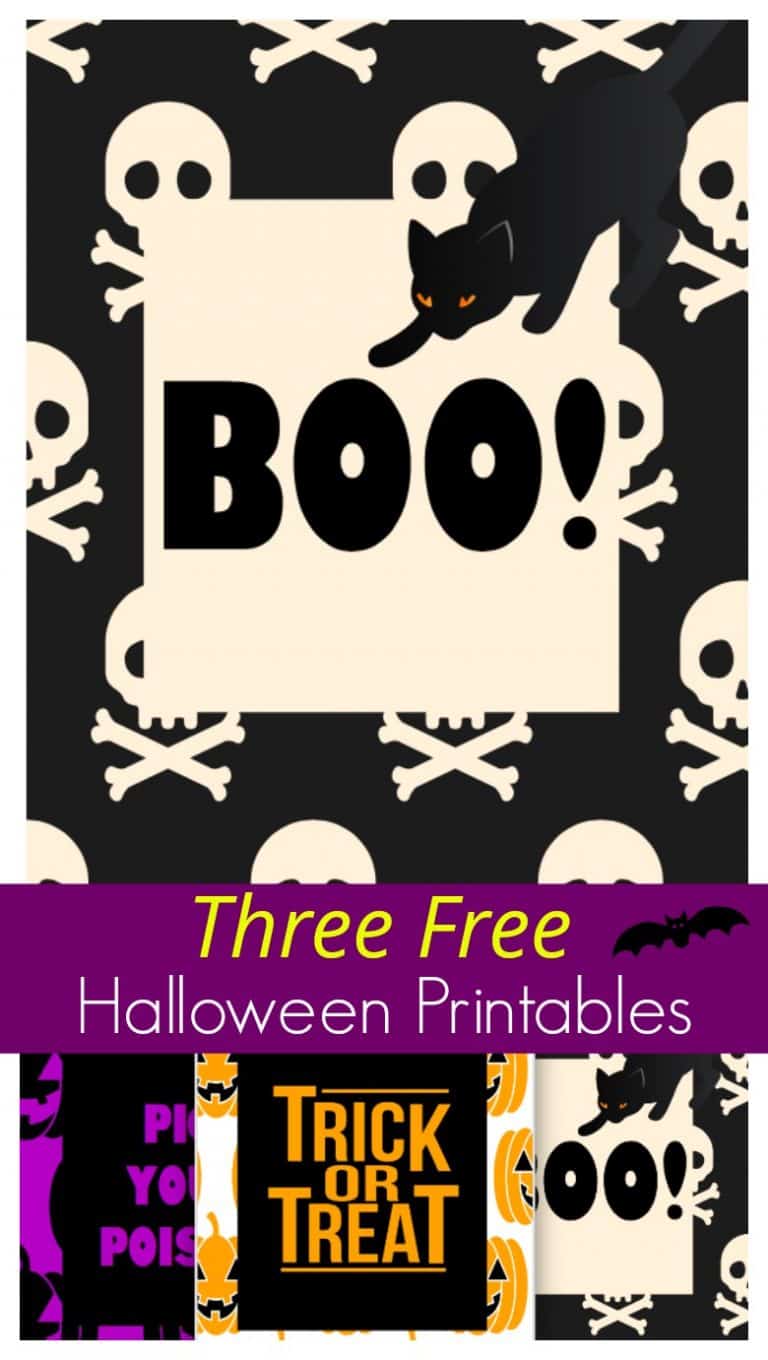 Three Free Halloween Printables - Stylish Cravings