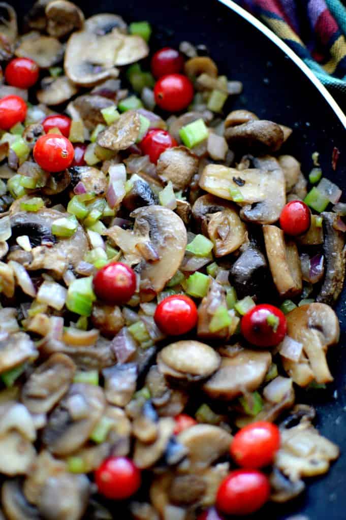 Cranberry & Mushroom Quinoa Stuffing 