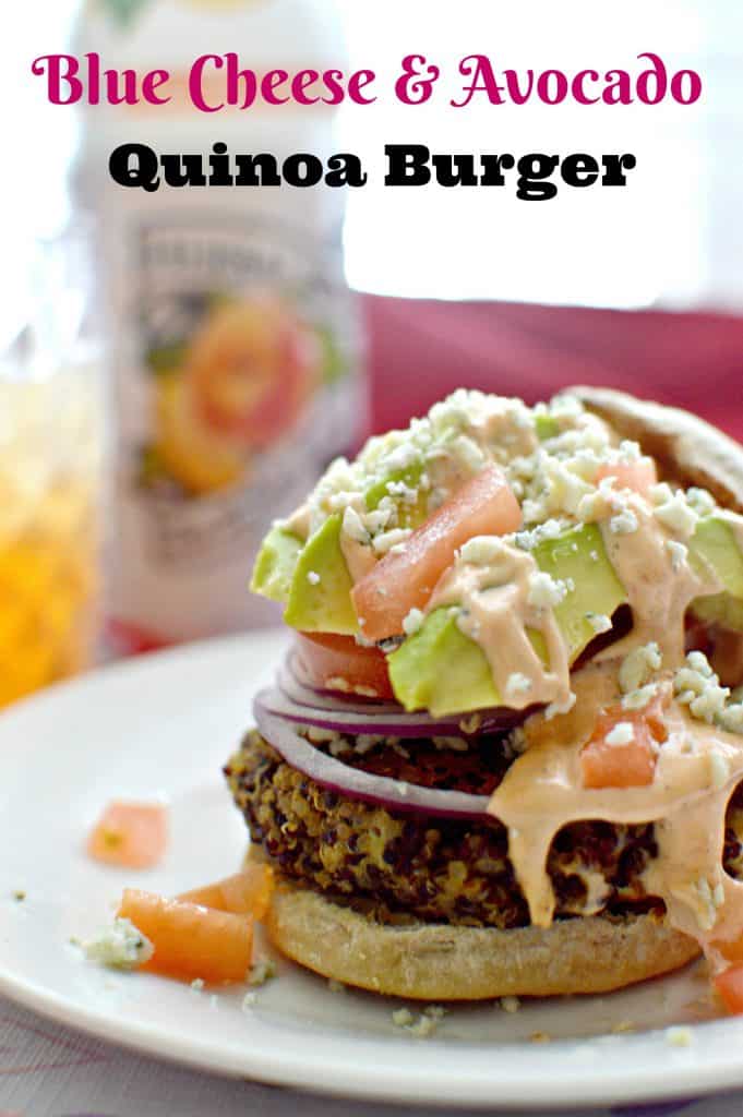 Blue Cheese & Avocado Quinoa Burger