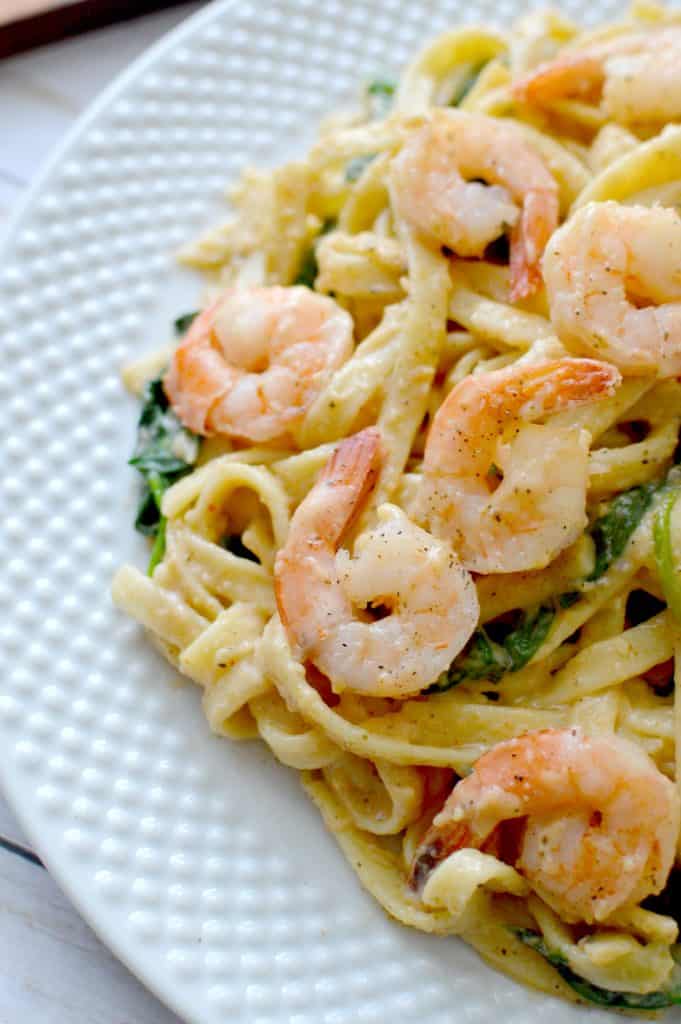 Skinny Cajun Fettuccine Alfredo