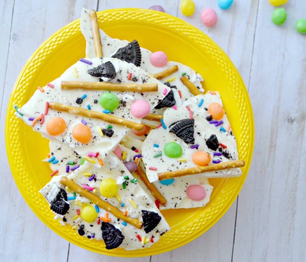 white chocolate Easter bark