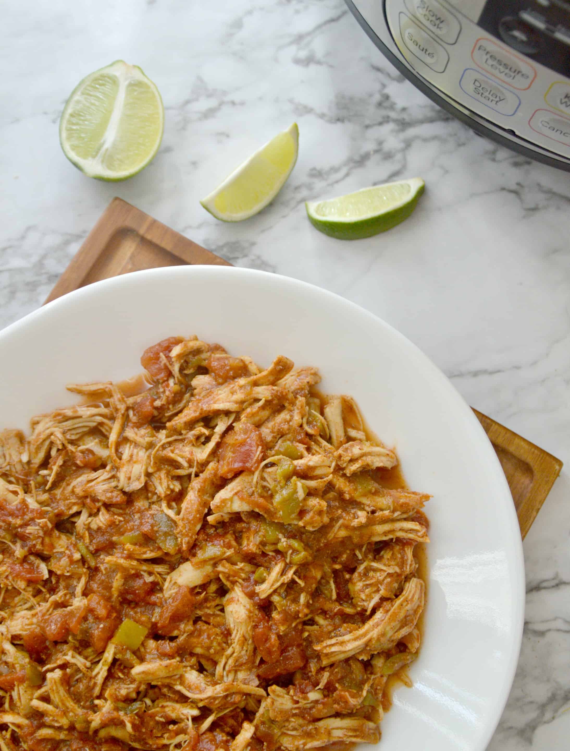 Easy Instant Pot Shredded Mexican Chicken - Stylish Cravings