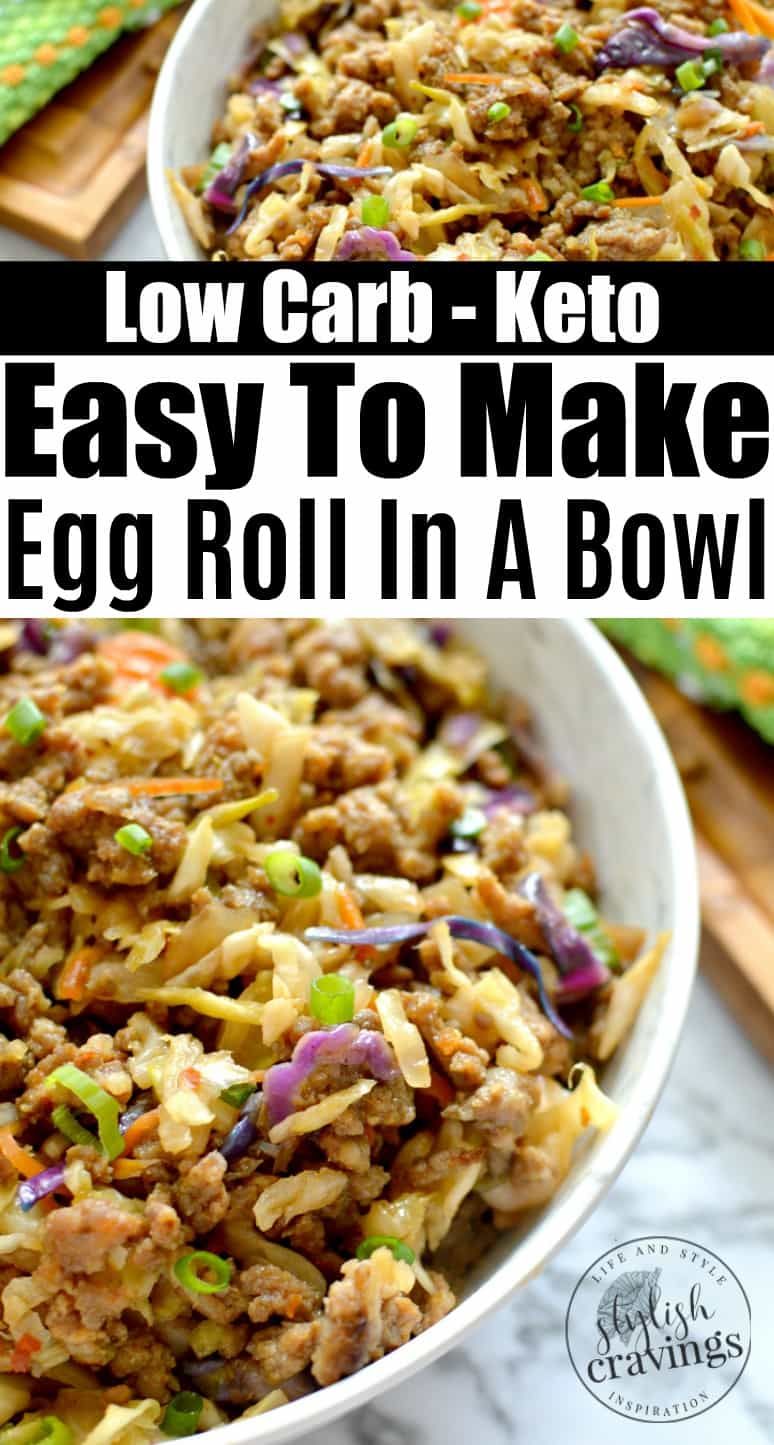 Low Carb Easy To Make Egg Roll In A Bowl