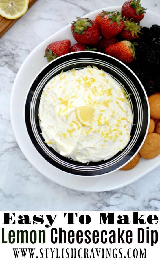 Easy Lemon Cheesecake Dip