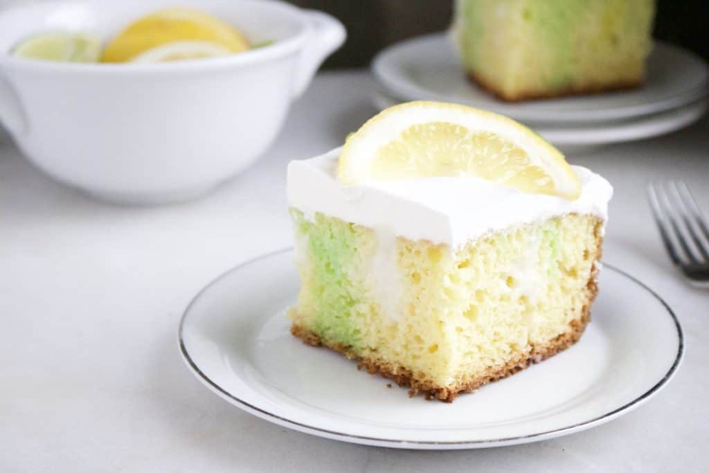 Easy To Make Lemon Lime Poke Cake