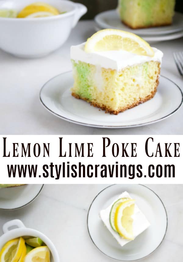 Easy To Make Lemon Lime Poke Cake