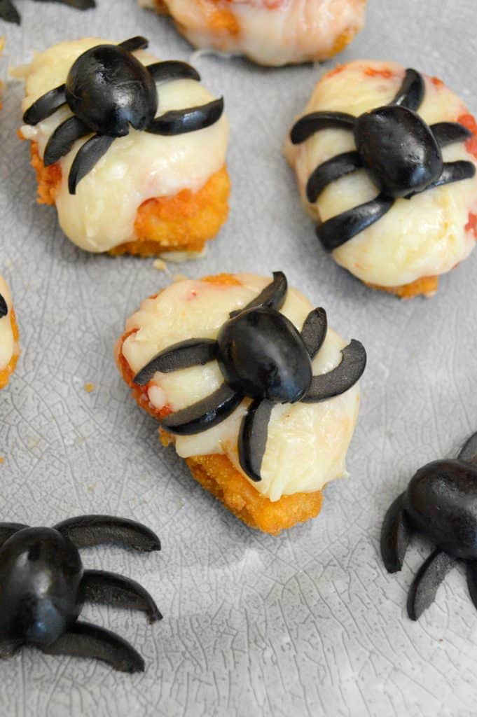 4 Ingredient Halloween Spider Nuggets