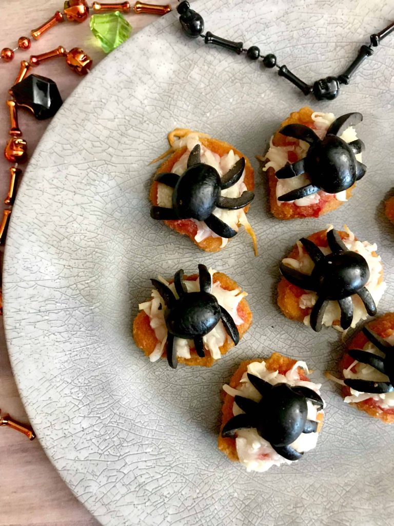 4 Ingredient Halloween Spider Nuggets