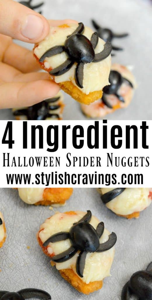 4 Ingredient Halloween Spider Nuggets