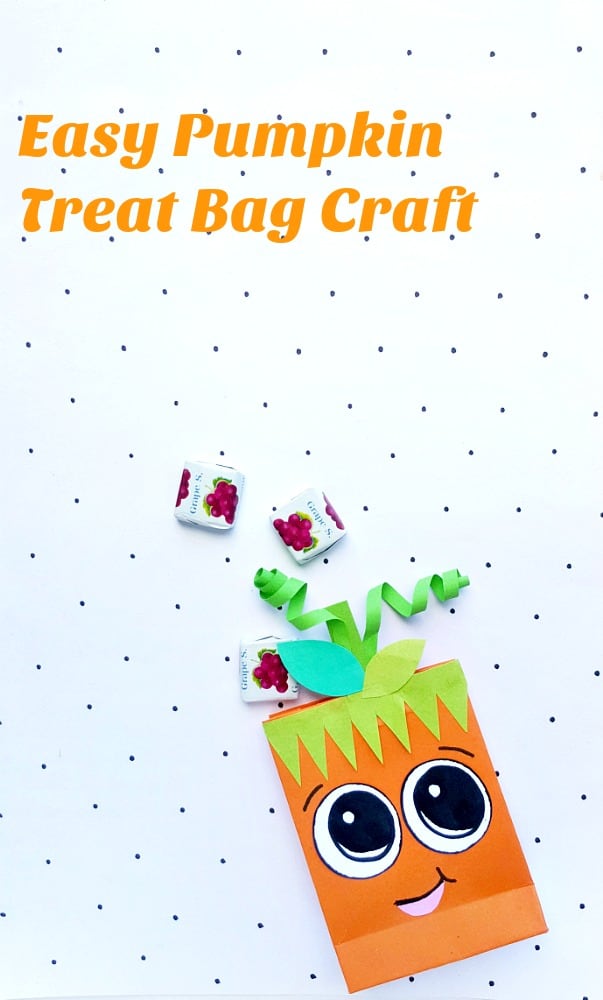 Easy Pumpkin Treat Bag Craft