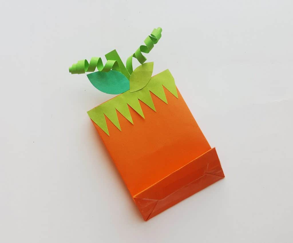 Easy Pumpkin Treat Bag Craft