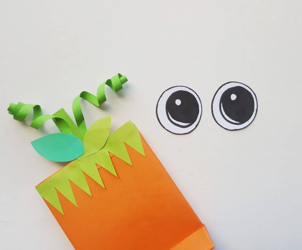 Easy Pumpkin Treat Bag Craft