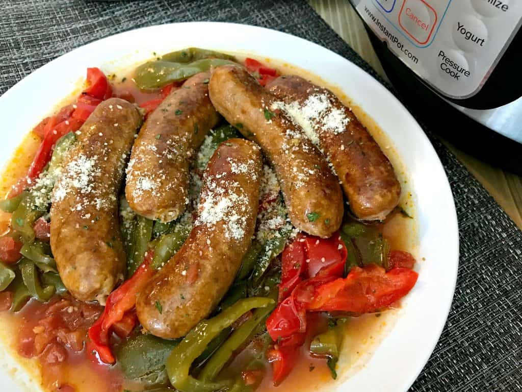 Instant Pot Italian Sausage and Peppers