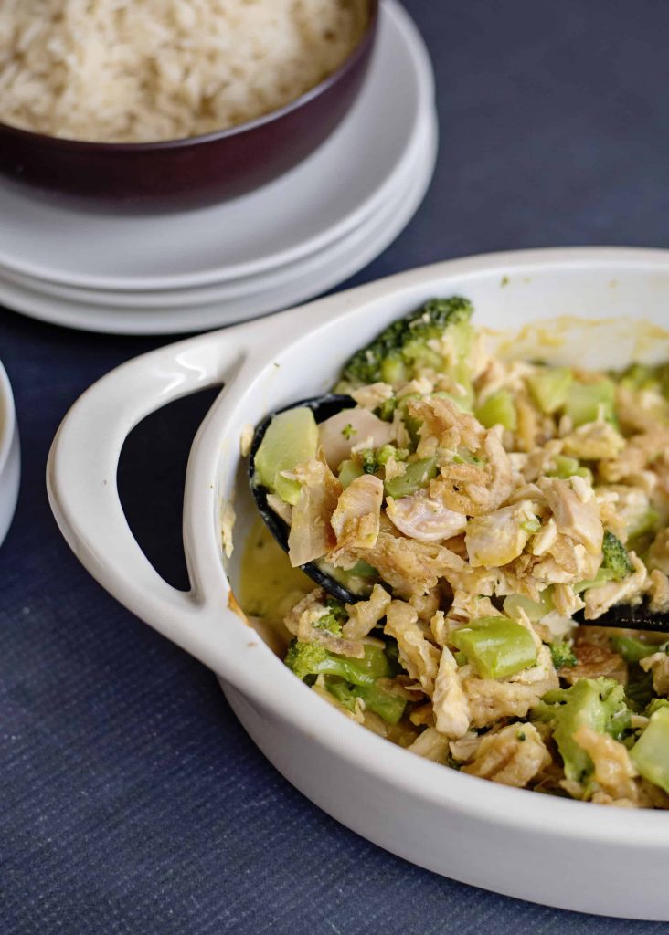 Cheddar Chicken Broccoli Casserole