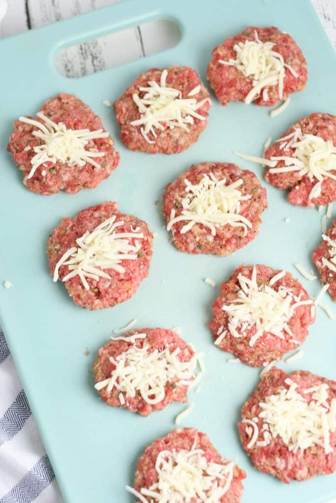 Low Carb Mozzarella Stuffed Meatballs