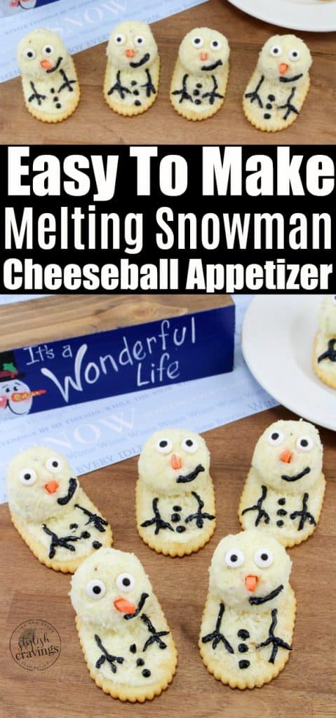 Melting Snowman Cheeseball