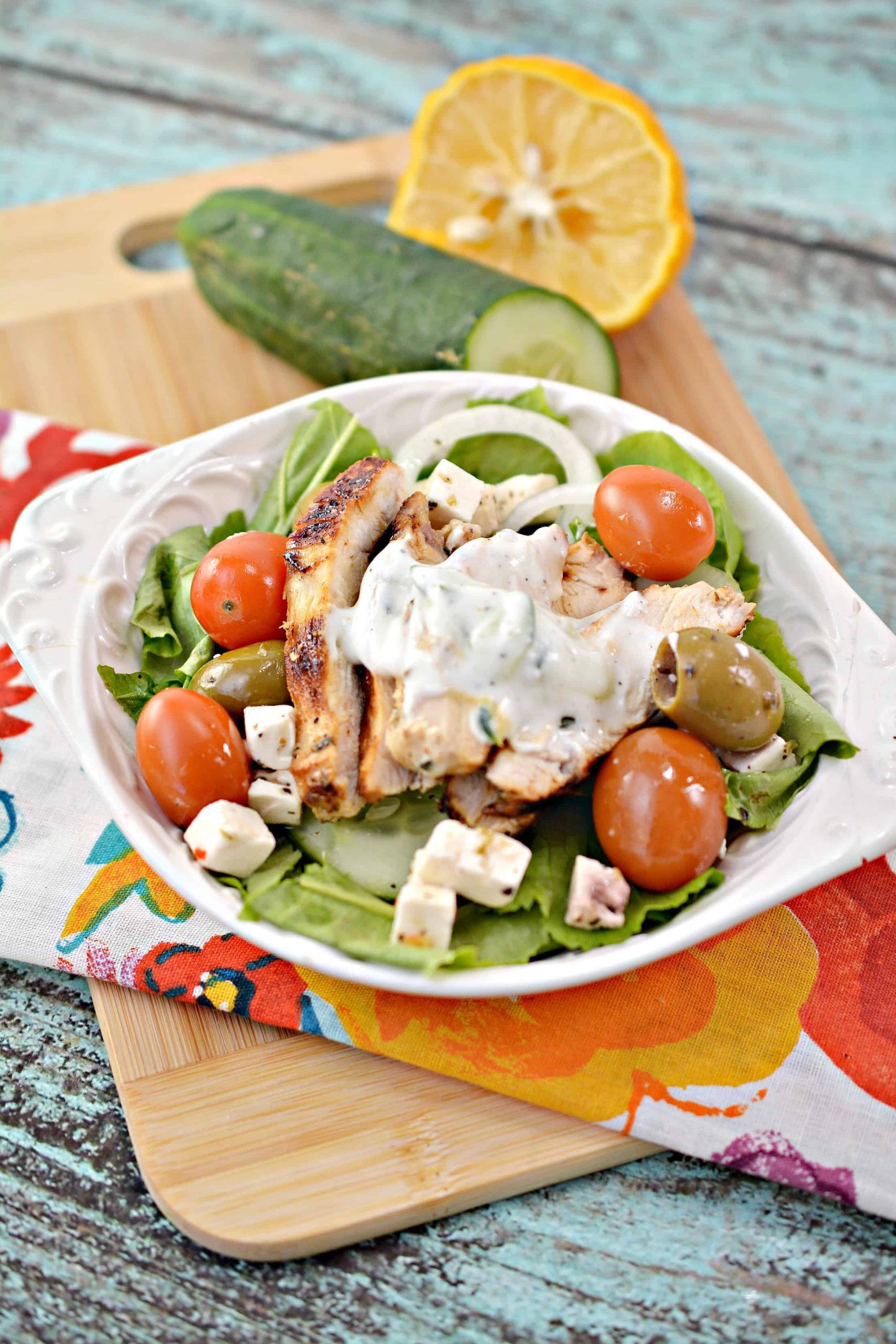 Low Carb Greek Chicken Bowl - Stylish Cravings Easy Recipes